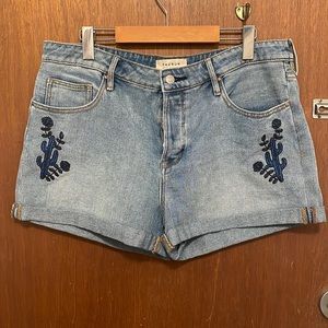 Pacsun Cactus High Waisted Girlfriend Denim Shorts